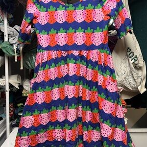 Hanna Andersson sz 12 Like New Strawberry Skater Style Dress